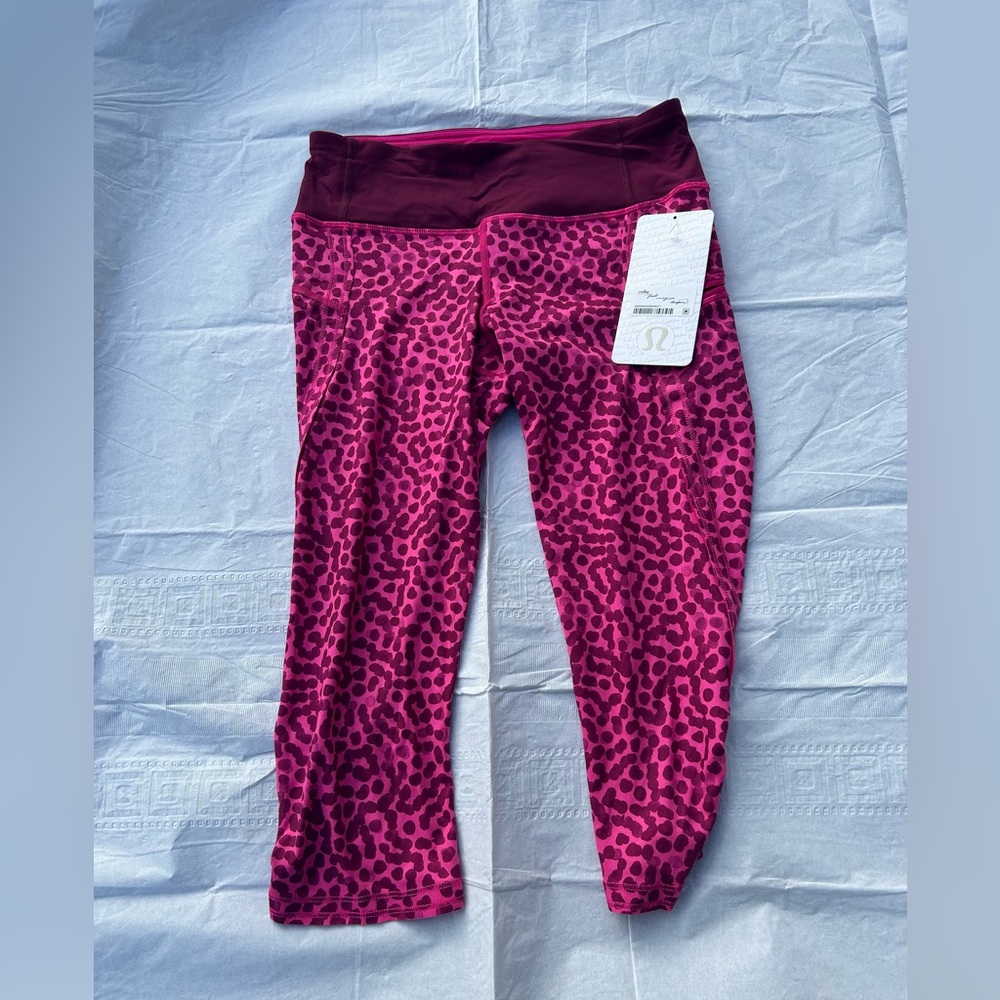 Lululemon purple leopard print leggings